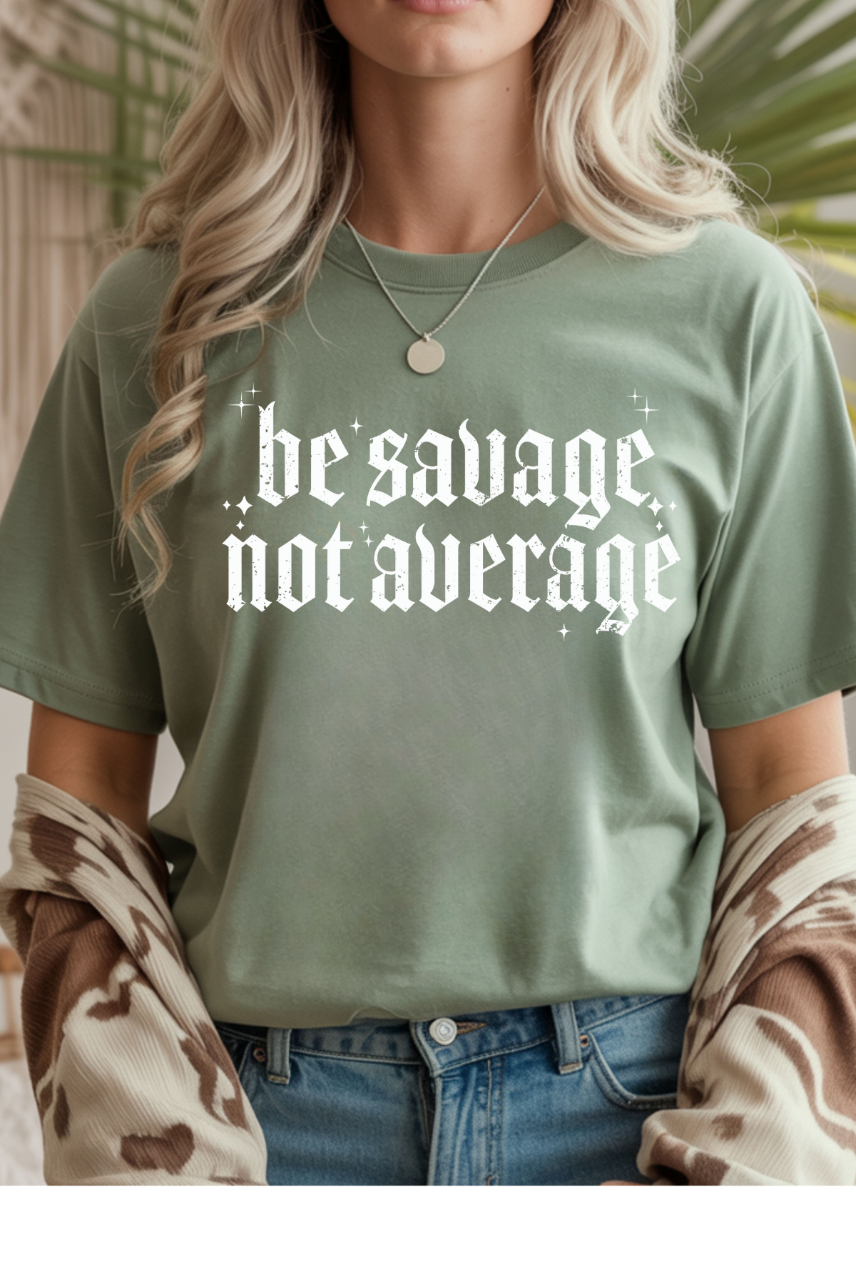 Wholesale Hey Jude - Be Savage Not Average - #10 - Royal Gildan Tee