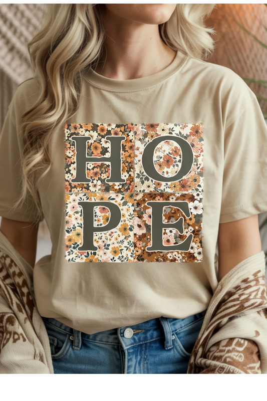 Wholesale Fall Whispers - Hope #4 - Sand Gildan Tee