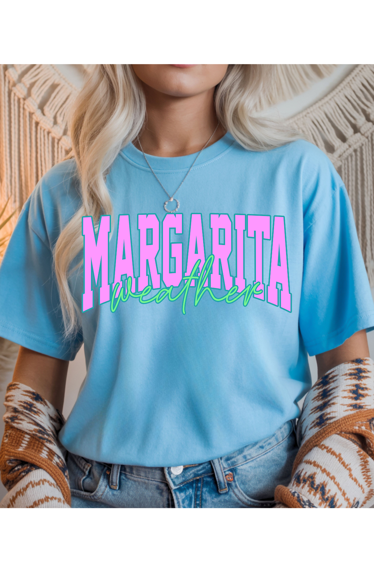 Wholesale Indigo - Margarita Weather #8 - Sky Gildan Tee