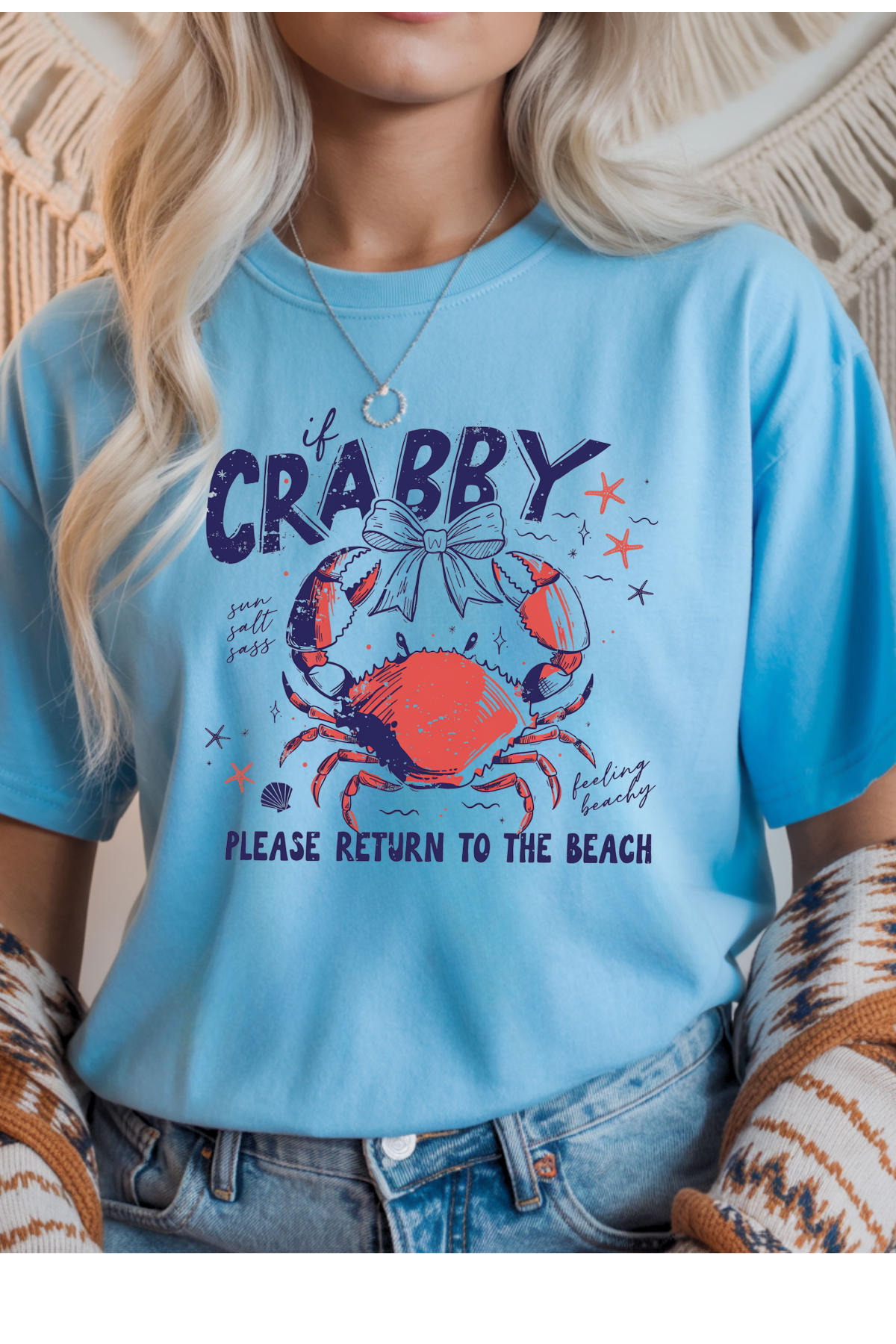 Wholesale Royal Queen - Crabby #3 - Sky Gildan Tee