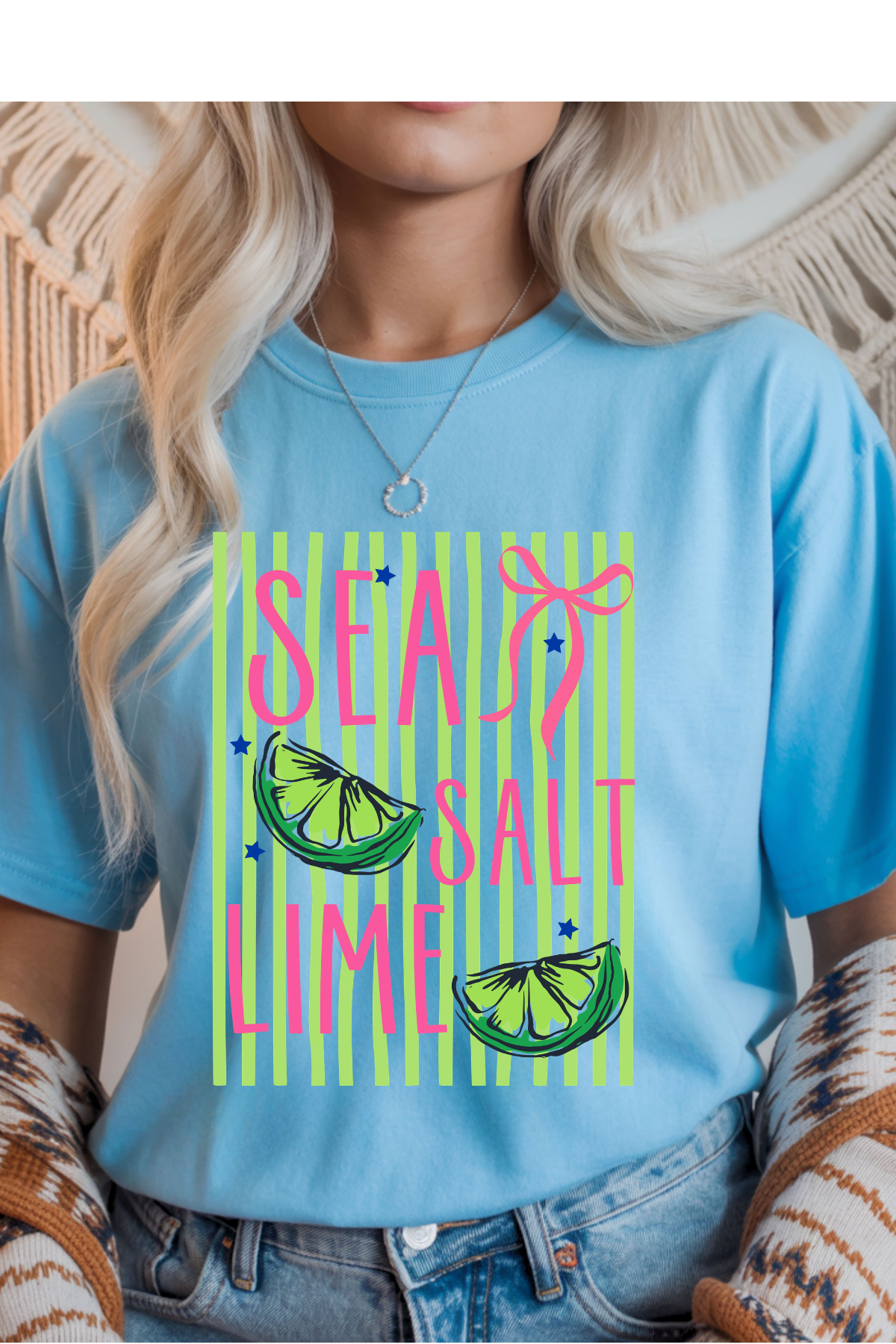 Wholesale Olive - Sea, Salt, Lime #6 - Sky Gildan Tee