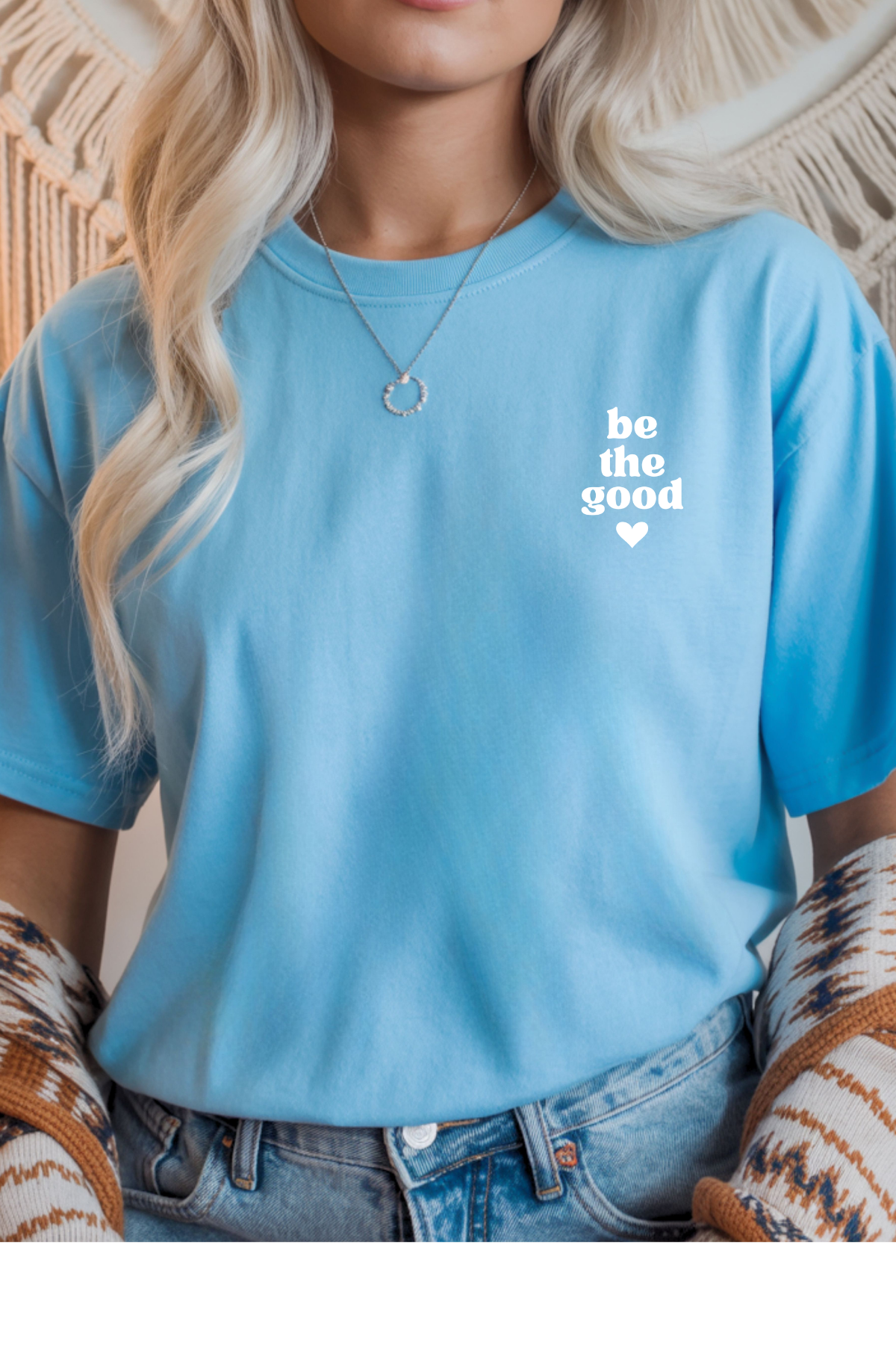 Wholesale Lilac Lane - Be The Good #2 - Sky Gildan Tee