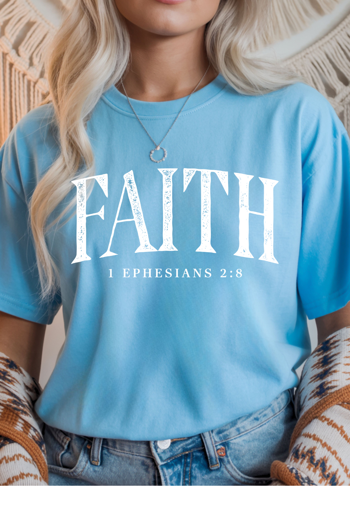 Wholesale Blush Theory - Faith #6 - Sky Gildan Tee