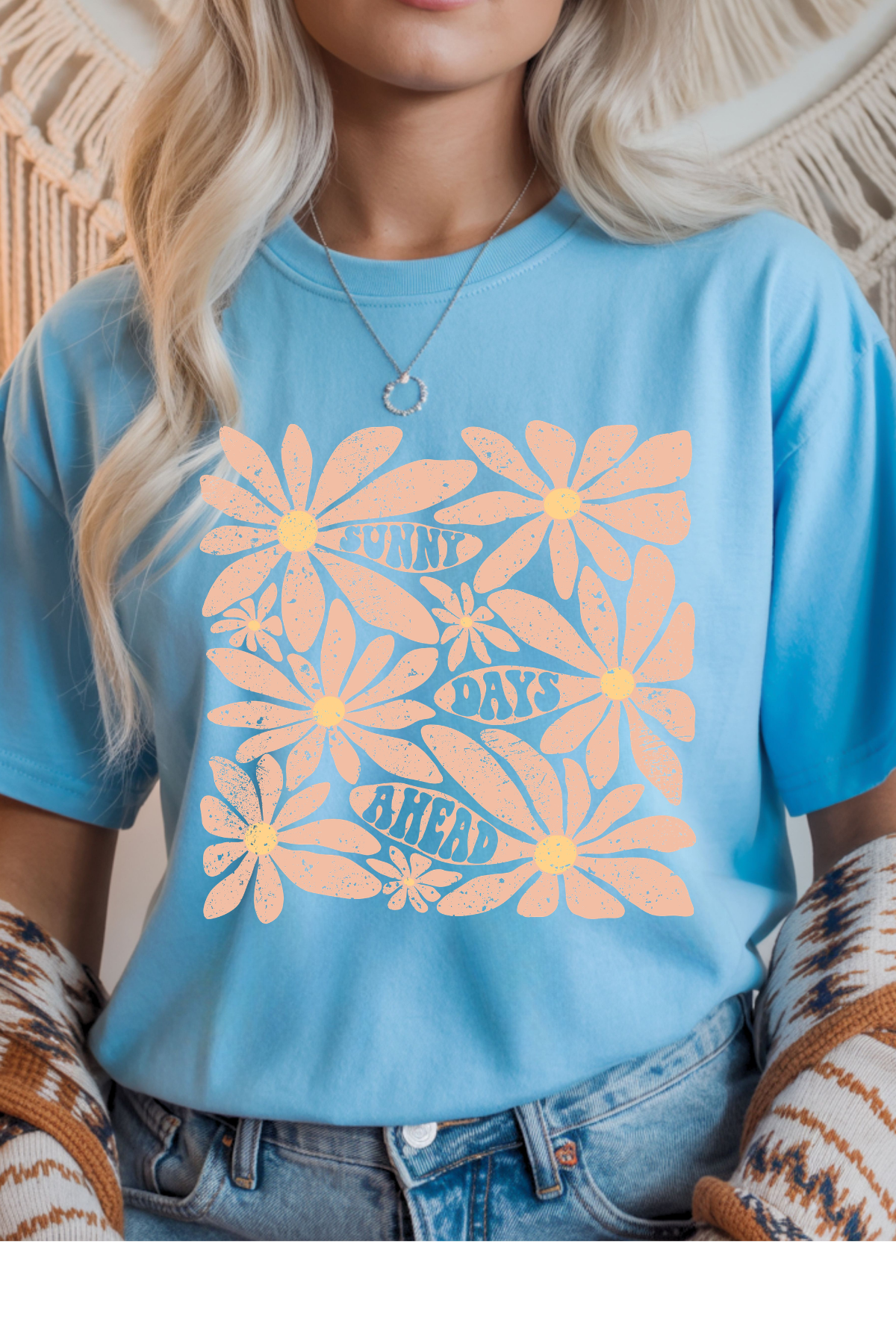 Wholesale Blush Theory - Sunny Days Ahead #7 - Sky Gildan Tee