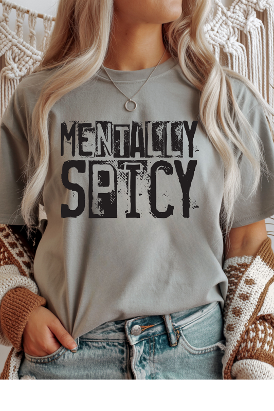 Wholesale Soft Meadow - Mentally Spicy #8 - Sports Grey Gildan Tee