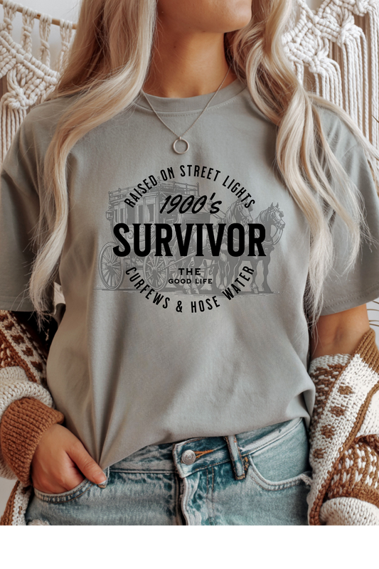 Wholesale Hey Jude - 1900s Survivor #4 - Sports Grey Gildan Tee