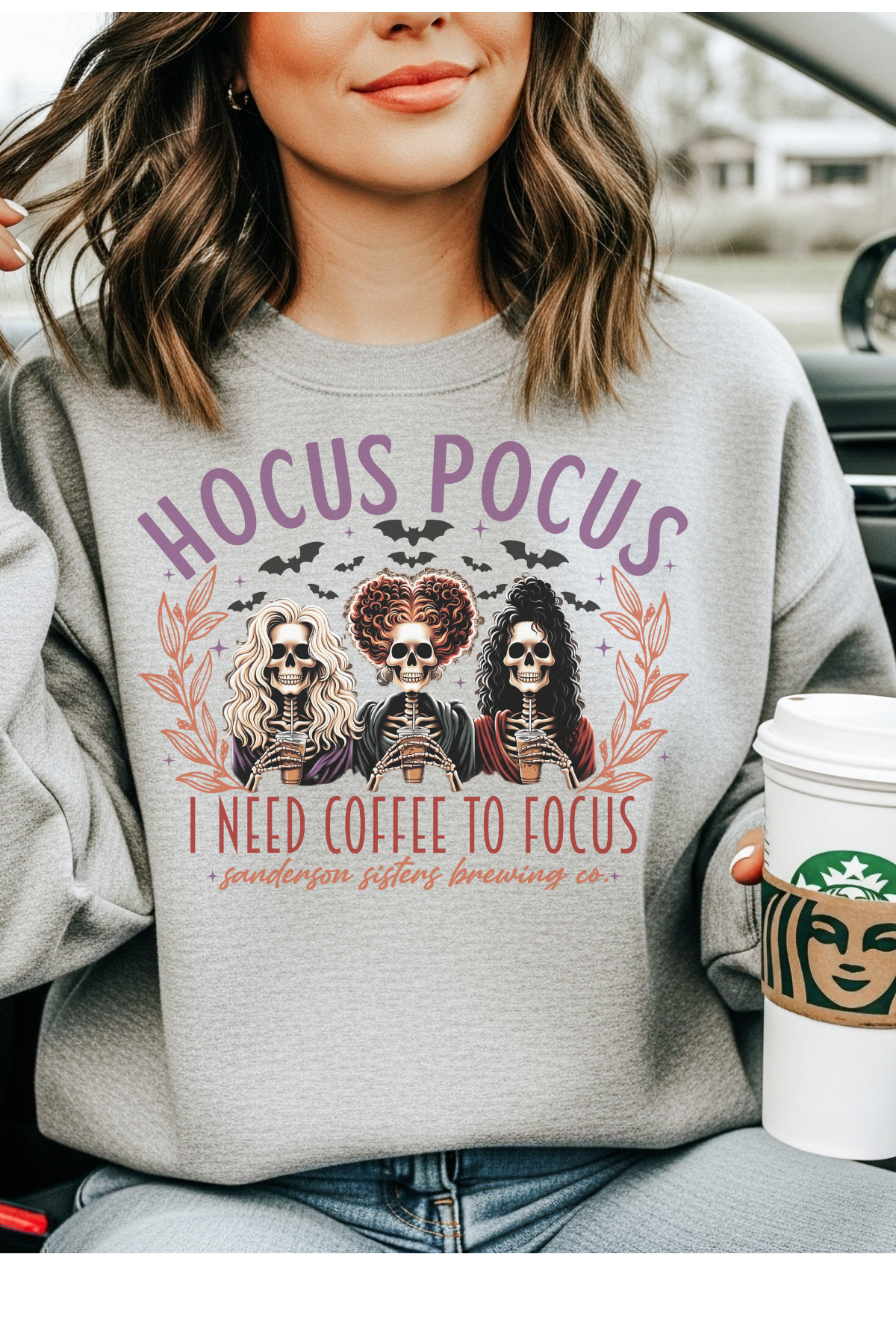 Wholesale Mulberry Nights - Hocus Pocus #1 - Sports Grey Gildan Sweatshirt