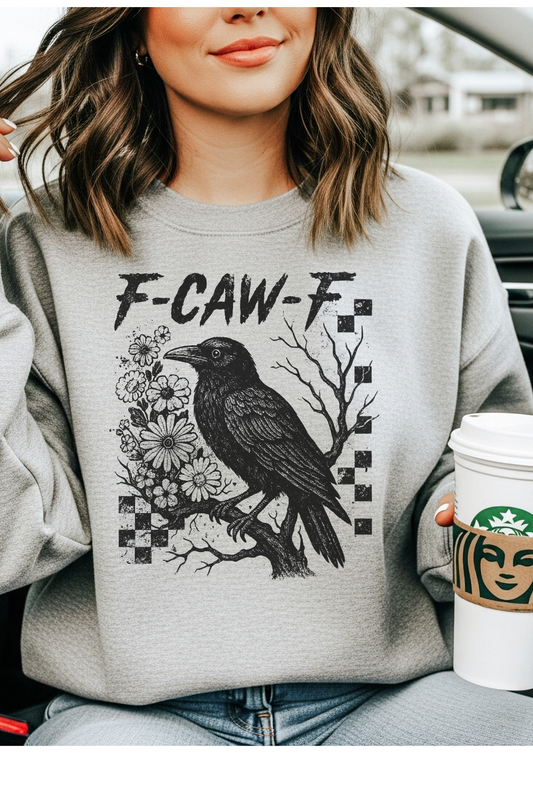 Wholesale Fall Whispers - Crow Talk #2 - Sports Grey Gildan Sweatshirt