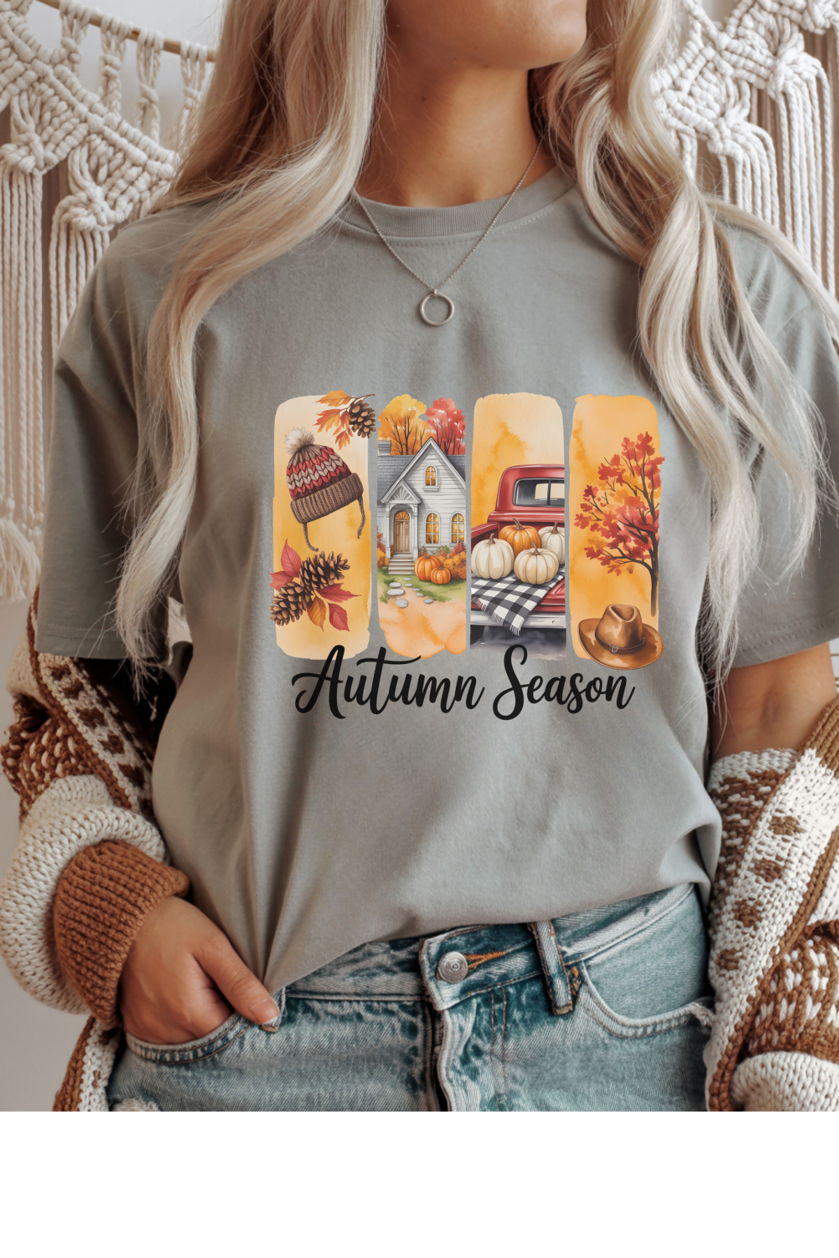 Wholesale Fifty Shades of Brown - Autumn Season #4 - Sports Grey Gildan Tee