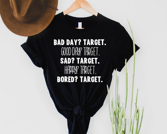 Wholesale Target Every day Graphic Tee - Black