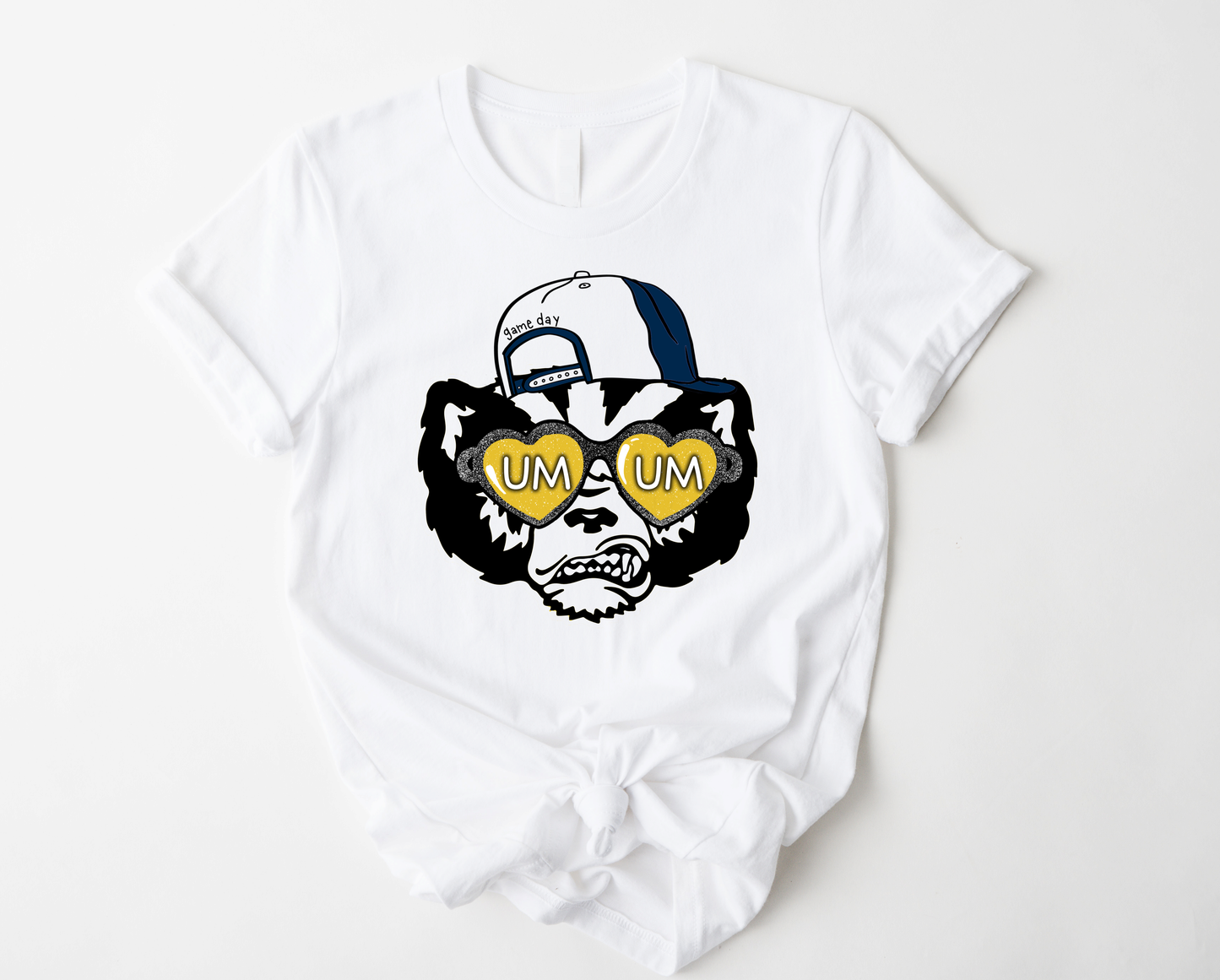 Wholesale UM Game Day Graphic Tee - White