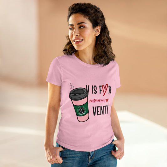 Wholesale V is for Venti Graphic Tee - Grey Tee