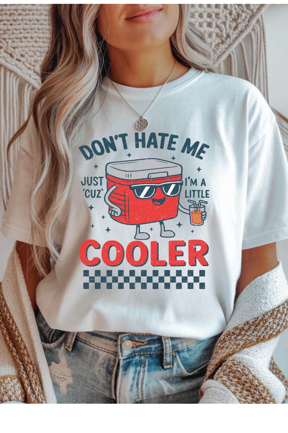 Wholesale Clouded Spring - Don't Hate Me #2 - White Gildan Tee