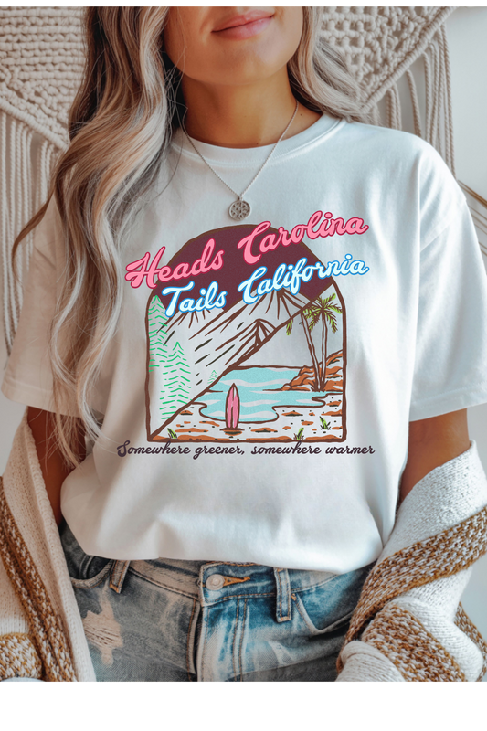 Wholesale Clouded Spring - Heads Carolina #5 - White Gildan Tee