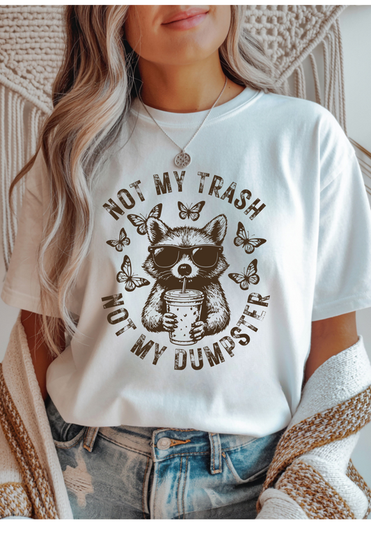 Wholesale Clouded Spring - Not My Trash #7 - White Gildan Tee