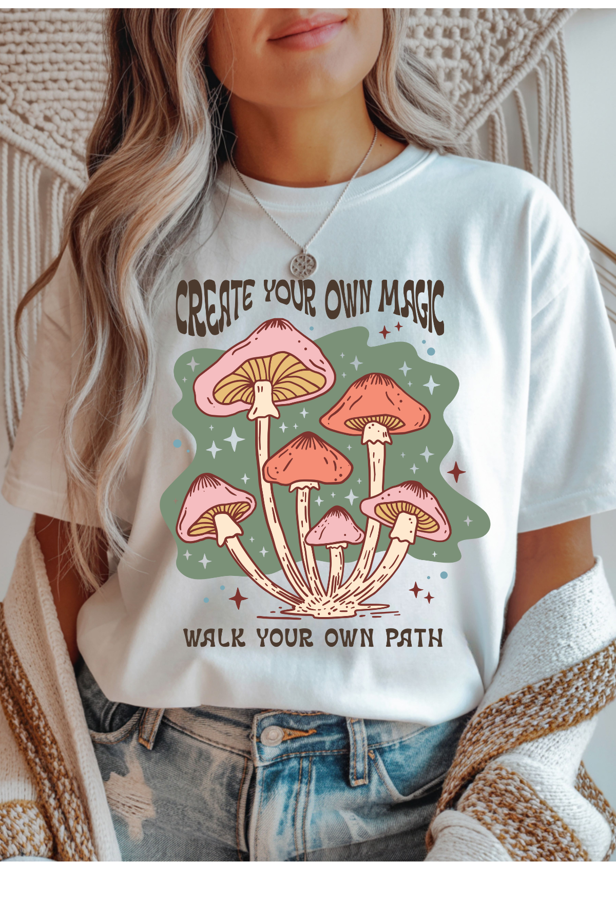 Wholesale Color Me Spring - Create Magic #6 - White Gildan Tee