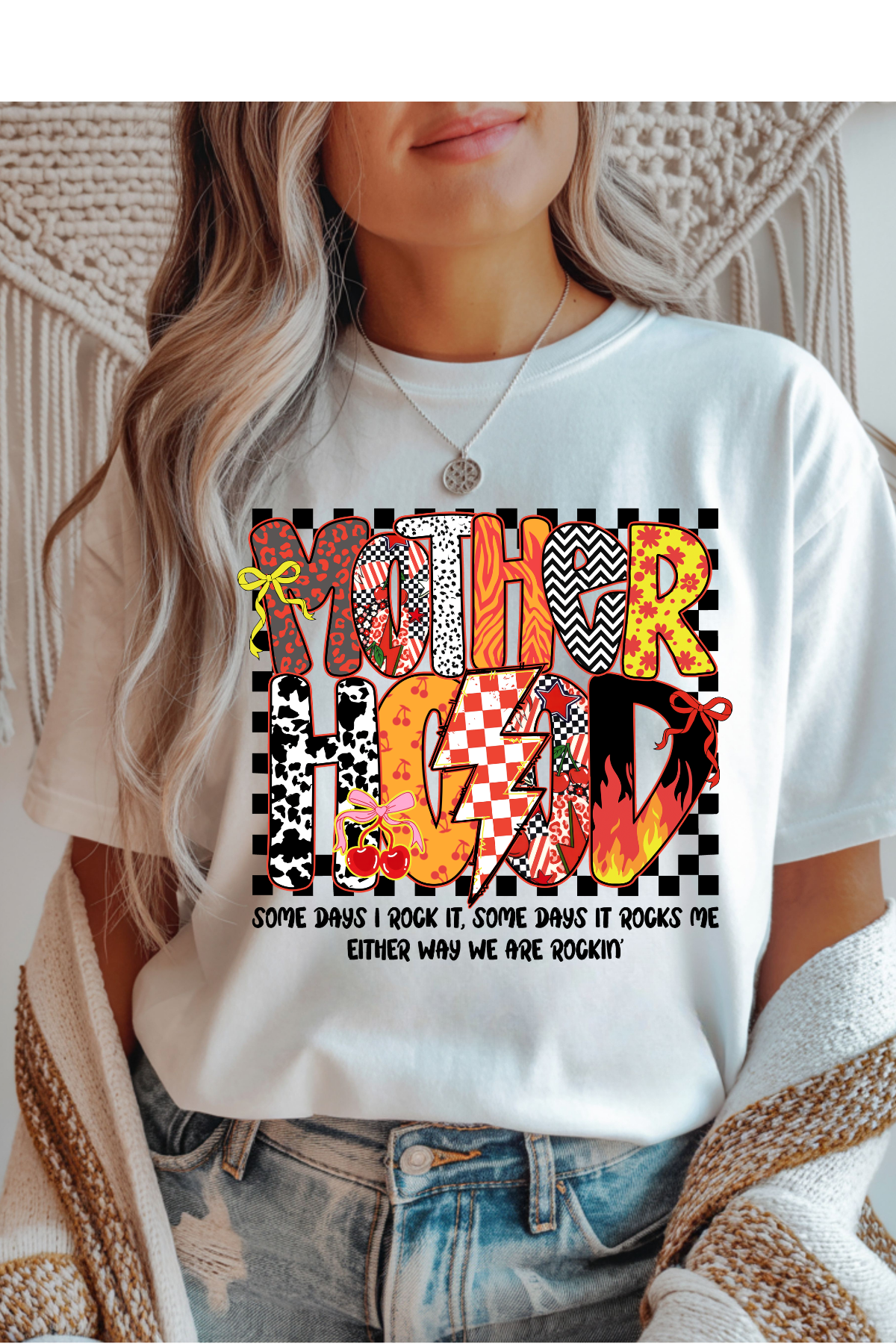 Wholesale Indigo - MotherHOOD #9 - White Gildan Tee