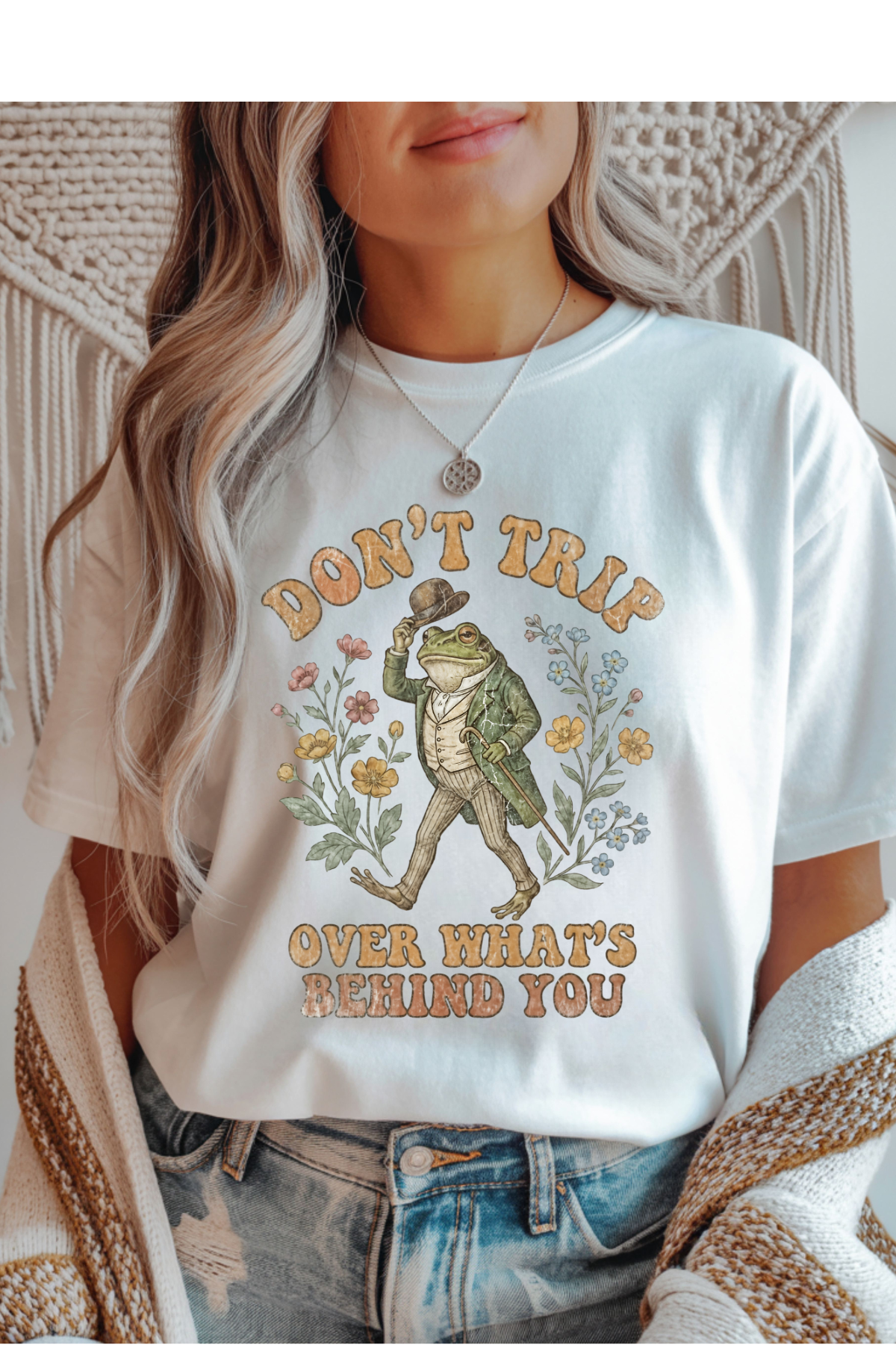 Wholesale Royal Queen - Don't Trip #4 - White Gildan Tee