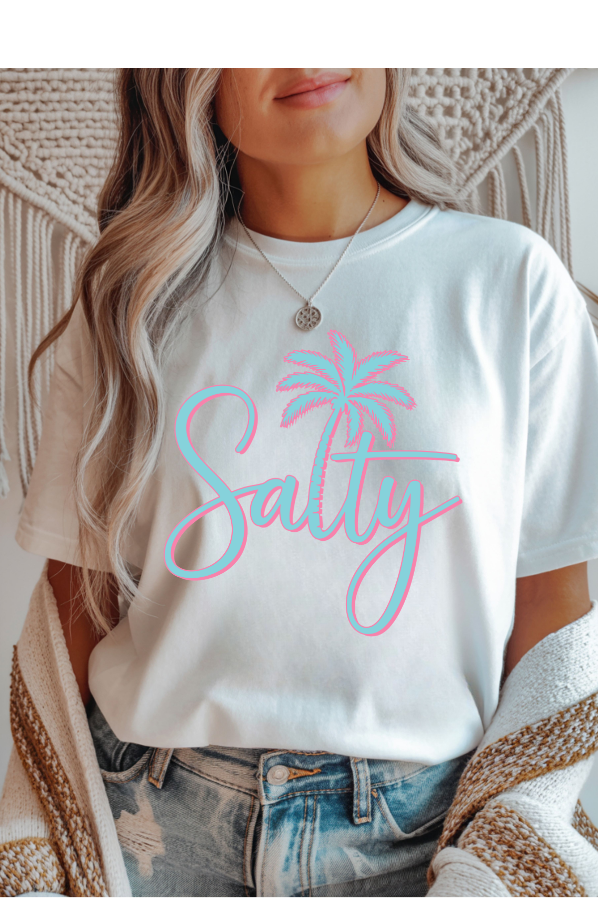 Wholesale Royal Queen - Salty #9 - White Gildan Tee