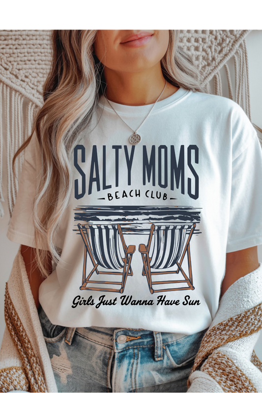 Wholesale Royal Queen - Salty Moms #10 - White Gildan Tee