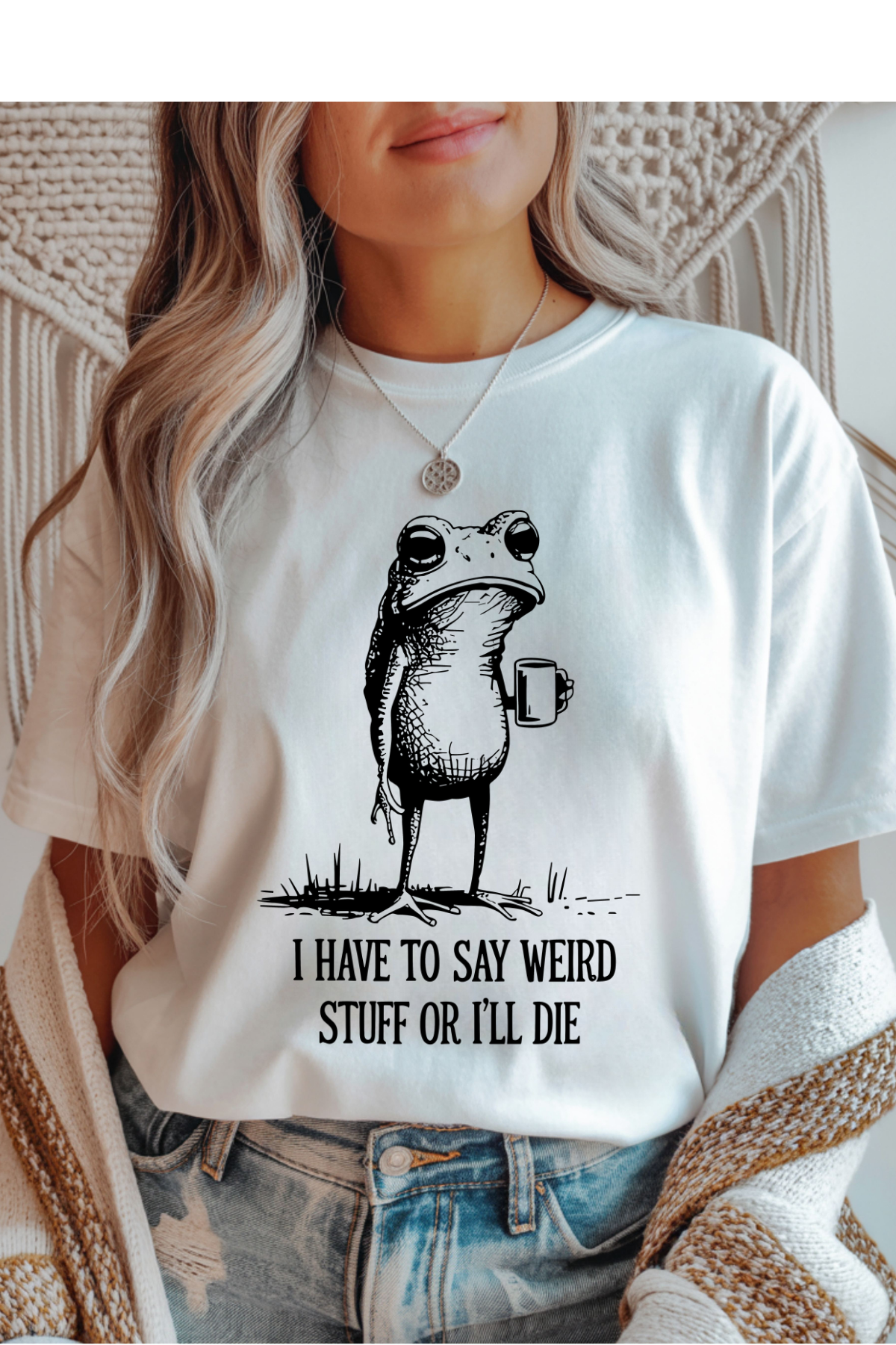 Wholesale Earth - Say Weird Stuff #8 - White Gildan Tee