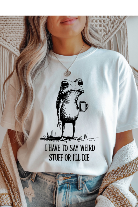Wholesale Earth - Say Weird Stuff #8 - White Gildan Tee