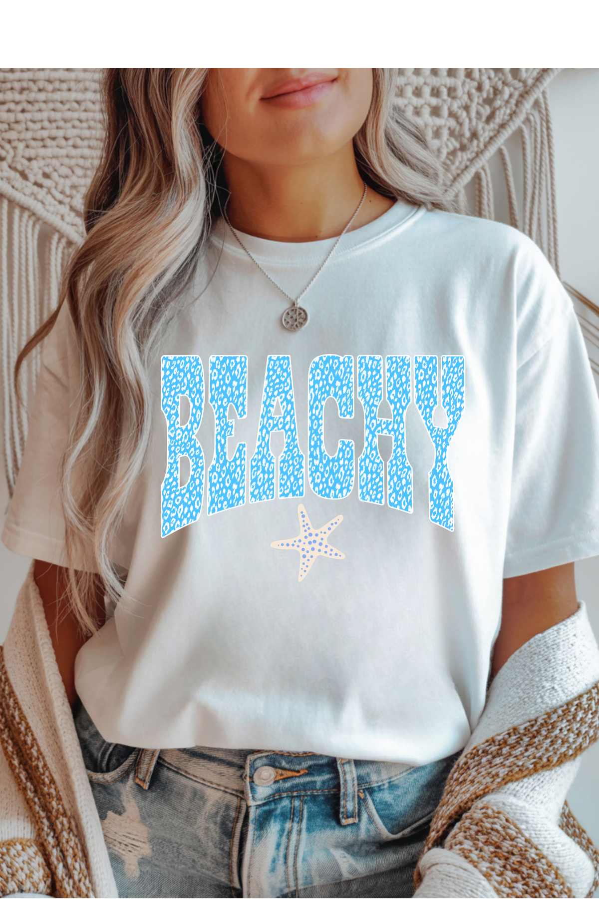 Wholesale Summer in Paris - Beachy #8 - White Gildan Tee
