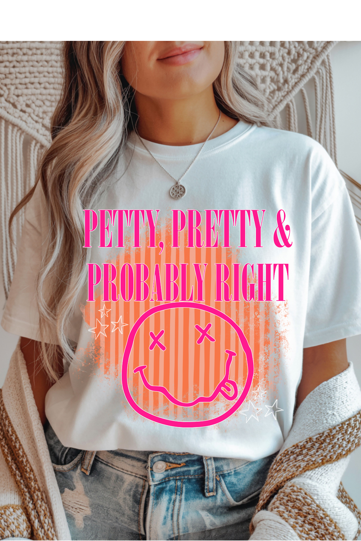 Wholesale Summer in Paris - Pretty, Pretty, Right #9 - White Gildan Tee