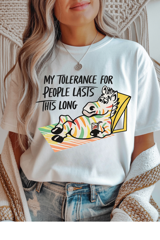 Wholesale Sun-Sational - Tolerance For People #9 - White Gildan Tee