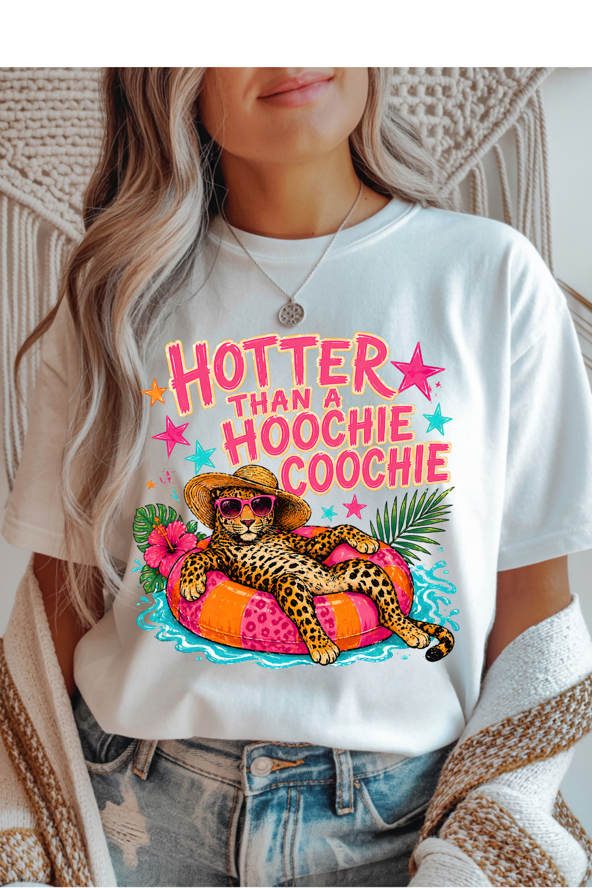 Wholesale Sunsational - Hoochie Coochie #9 - White Gildan Tee