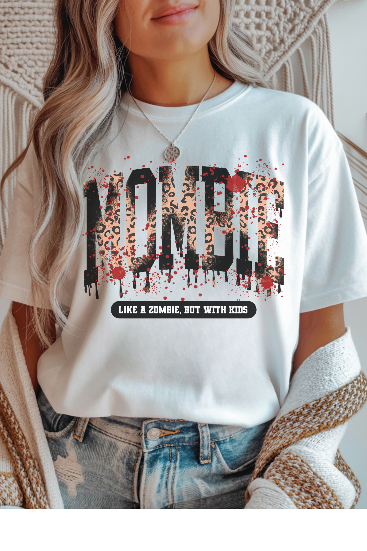 Wholesale Let the Games Begin - Mombie #3 - White Gildan Tee