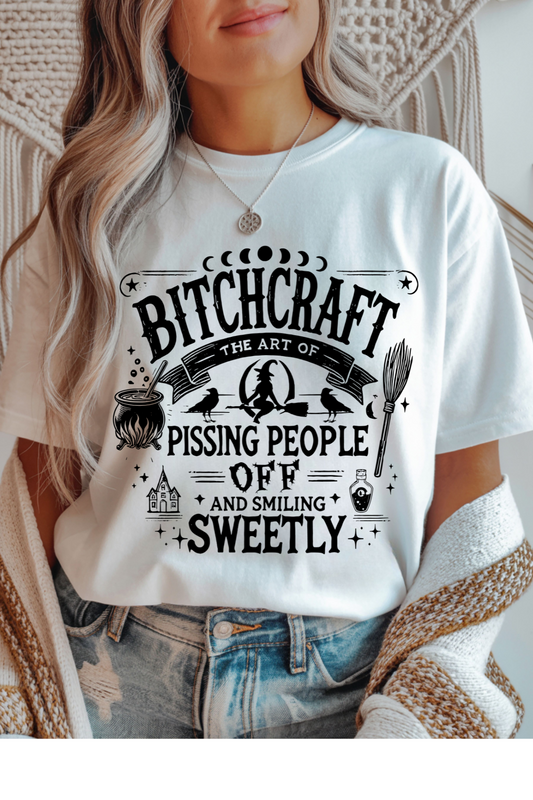 Wholesale Fall Whimsey - Bitchcraft #10 - White Gildan Tee