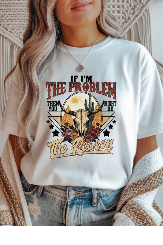 Wholesale Blush - The Problem #8 - White Gildan Tee