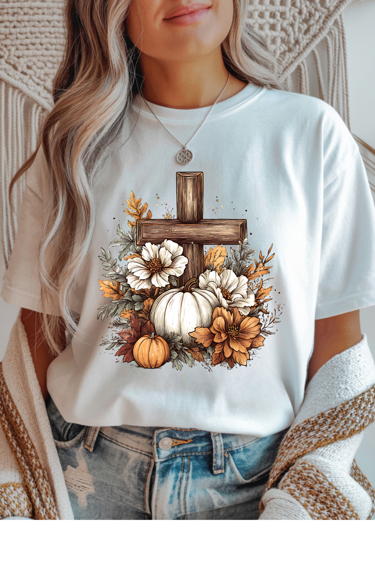Wholesale Blue Waves - Faithful Harvest #9 - White Gildan Tee