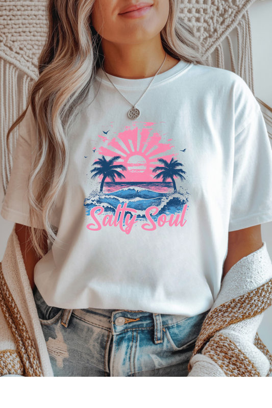 Wholesale RoseWater Glow - Salty Soul #5 - White Gildan Tee