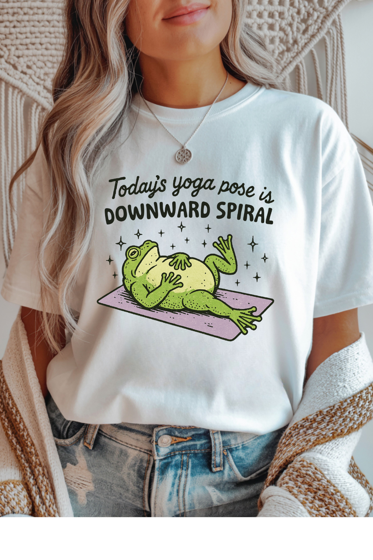 Wholesale Soft Meadow - Downward Spiral #5 - White Gildan Tee