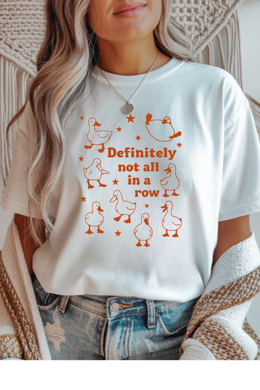 Wholesale Soft Meadow - Definitely Not #7 - White Gildan Tee