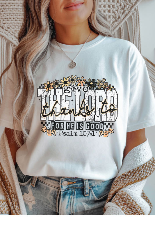 Wholesale Fall Whimsey - Give Thanks #5 - White Gildan Tee