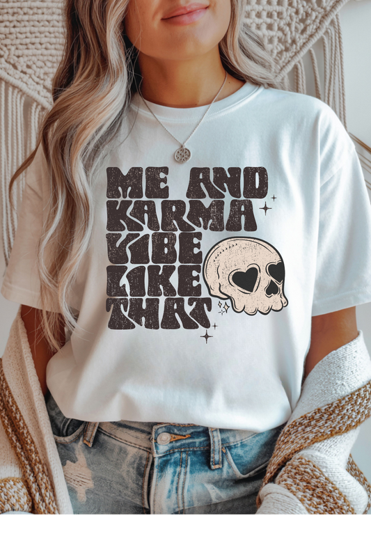 Wholesale Flower Power - Karma Vibe #3 - White Gildan Tee