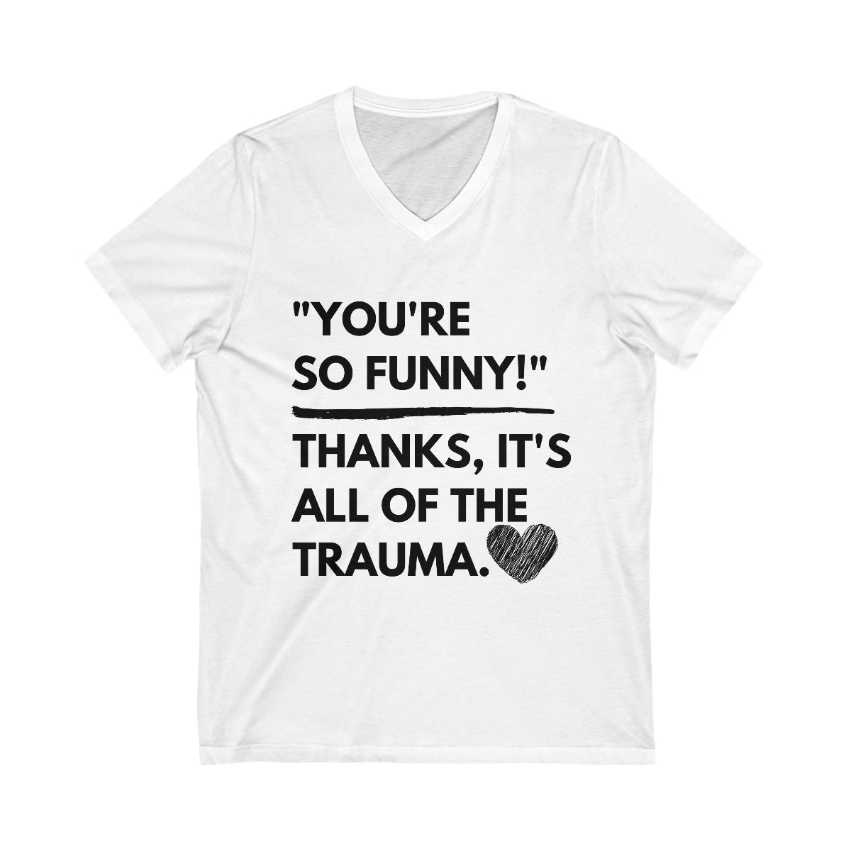 Wholesale You're so Funny Graphic Tee - Grey Tee