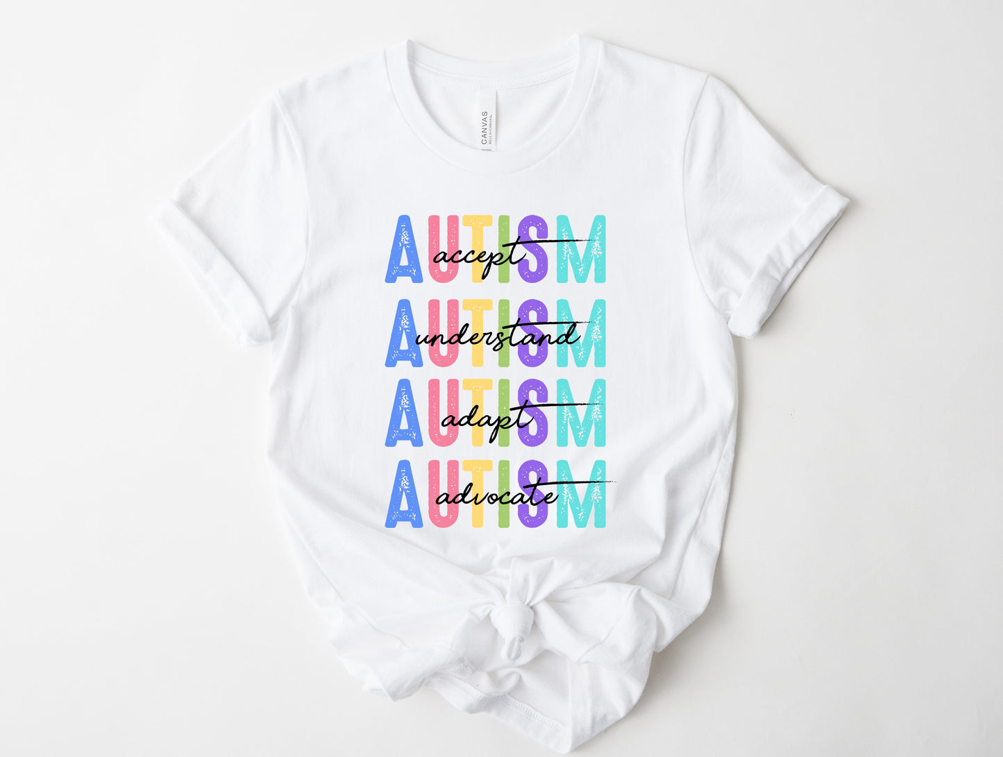 Wholesale Accept Understand Adapt Advocate Graphic Tee - Sand Tee