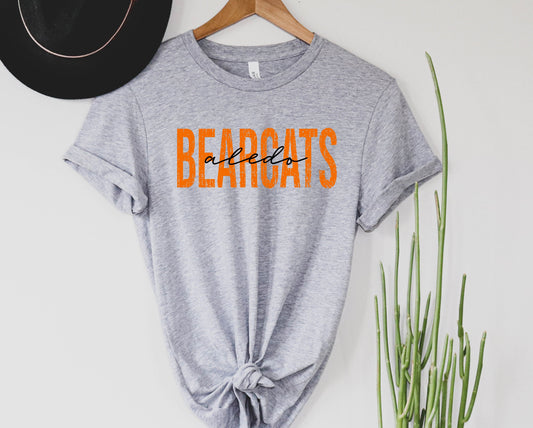 Wholesale Aledo Bearcats Graphic Tee - Black tee