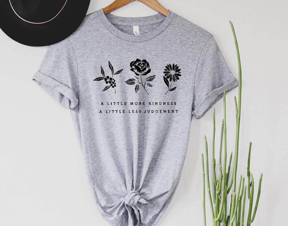 Wholesale A Little More Kindness Graphic Tee - Heather Red