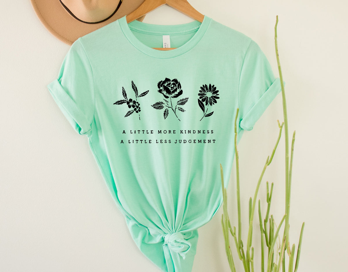 Wholesale A Little More Kindness Graphic Tee - Heather Sand