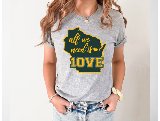 Wholesale All We Need is Love Graphic Tee - White Tee