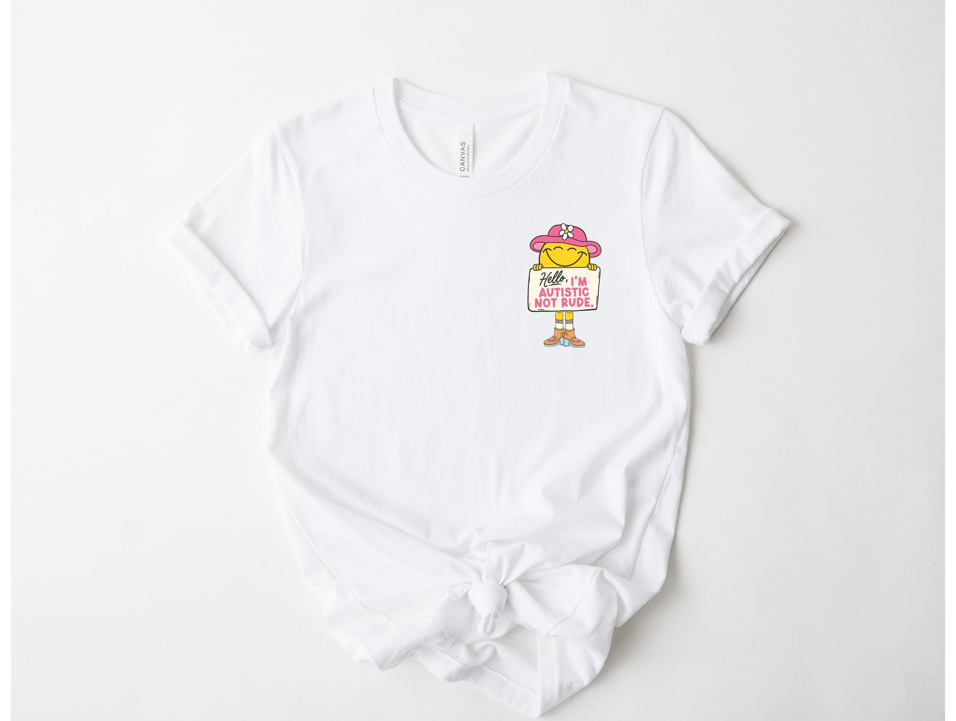 Wholesale Autistic Not Rude Graphic Tee - Berry Tee