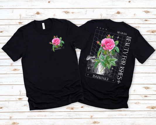 Wholesale Beauty From Ashes Graphic Tee - White