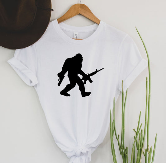 Wholesale Bigfoot Guns Tee or Hoodie - Black