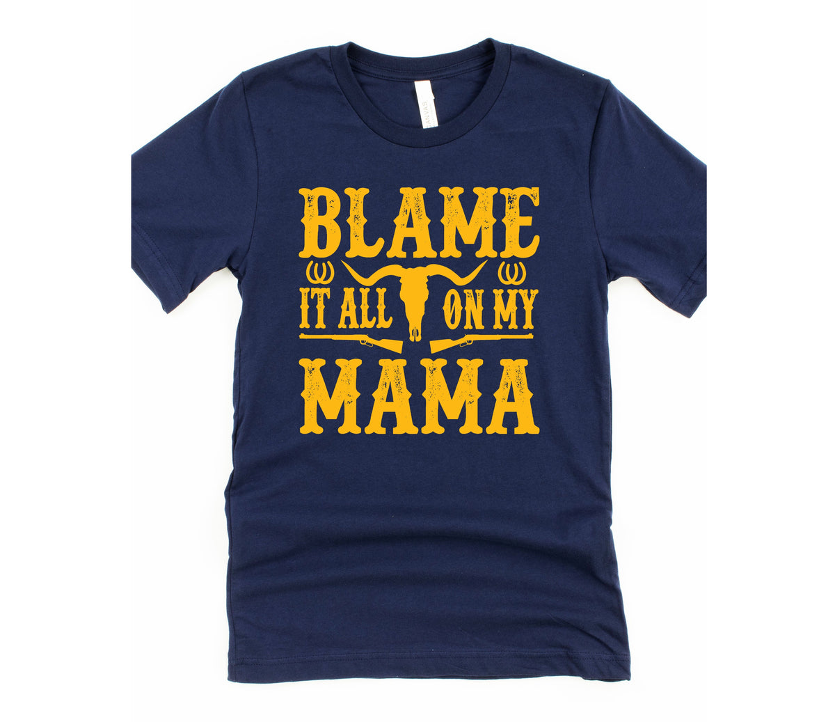 Wholesale Blame it All on My Mama Graphic Tee - Black
