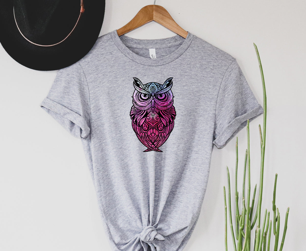 Wholesale Owl Graphic Tee - White
